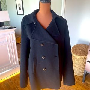 NWOT Vince Pea Coat Black